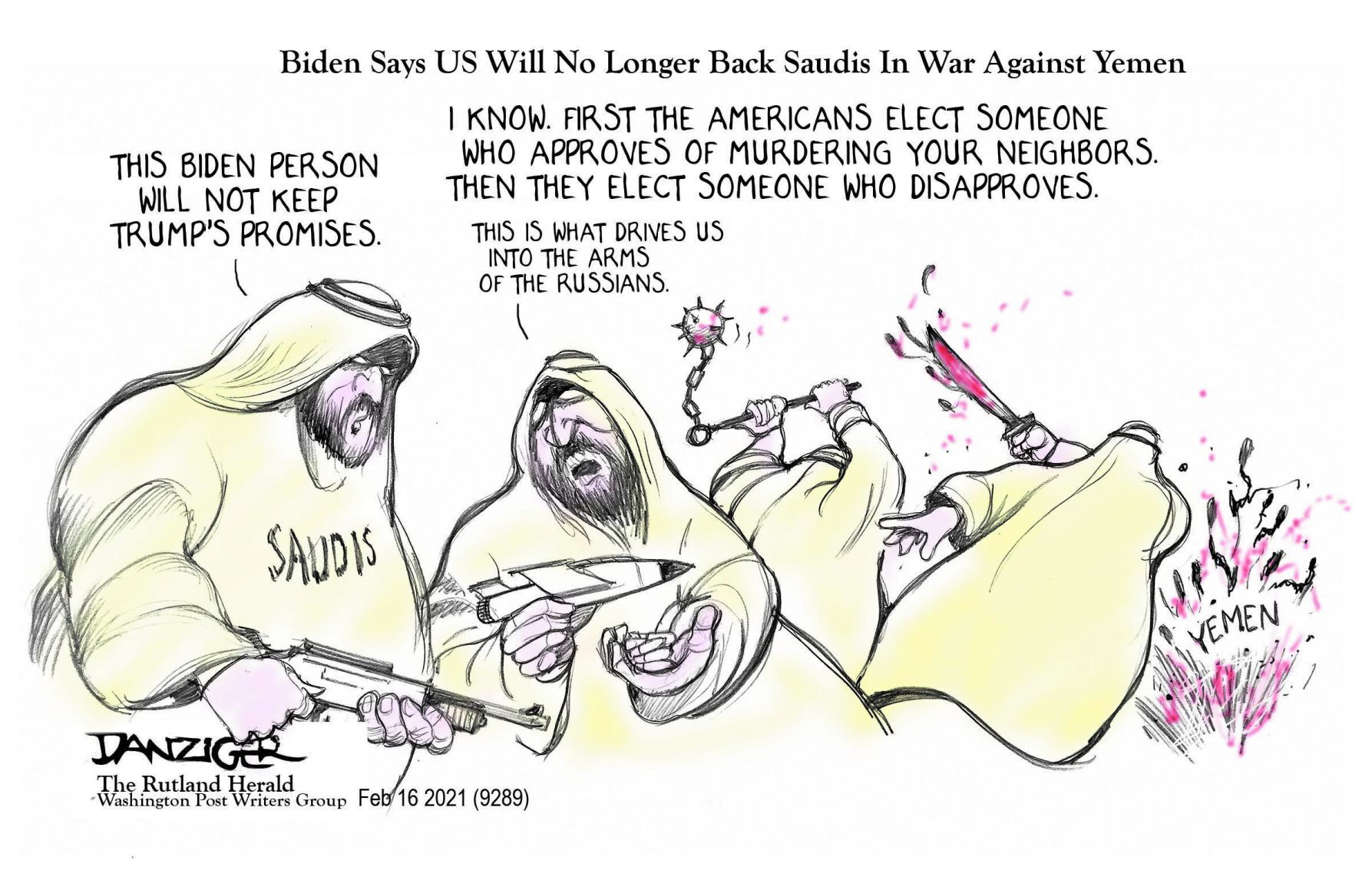Jeff Danziger cartoon